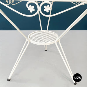 White iron garden table, 1960s