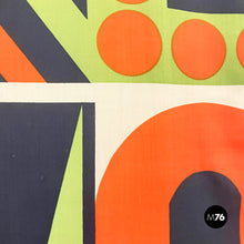 Load image into Gallery viewer, Wall print on fabric mod. Kakemono by Giulio Confalonieri, 1900-1950s
