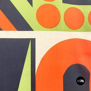 Wall print on fabric mod. Kakemono by Giulio Confalonieri, 1900-1950s