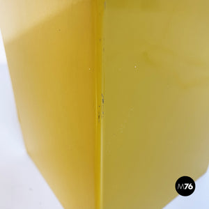 Mustard sheet metal table lamp, 1970s