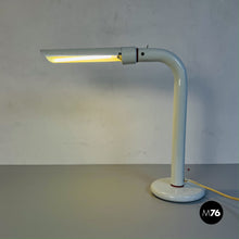 Load image into Gallery viewer, White metal table lamp, 1970s
