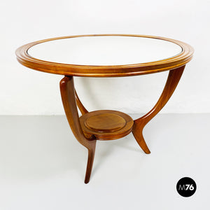 Wood table with mirror, 1950s