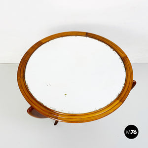 Wood table with mirror, 1950s