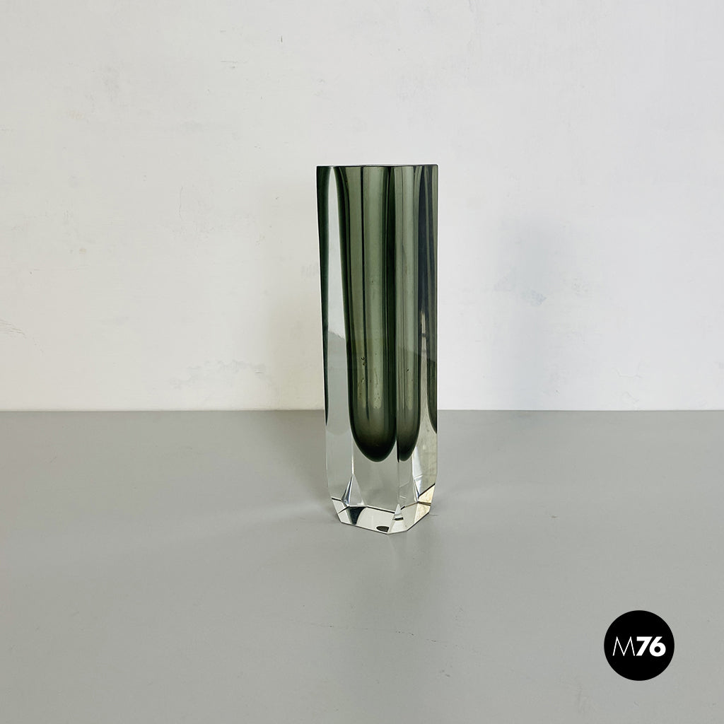 Green Murano glass vase, 1970s