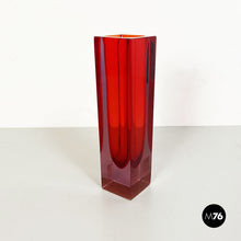 Carica l&#39;immagine nel visualizzatore di Gallery, Red Murano glass vase, 1970s
