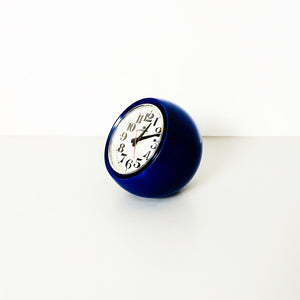 Blue table clock mod. Boule by Lorenz, 1960s