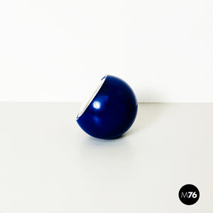 Blue table clock mod. Boule by Lorenz, 1960s