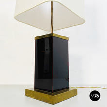 Carica l&#39;immagine nel visualizzatore di Gallery, Brown plexiglass table lamp, 1970s

