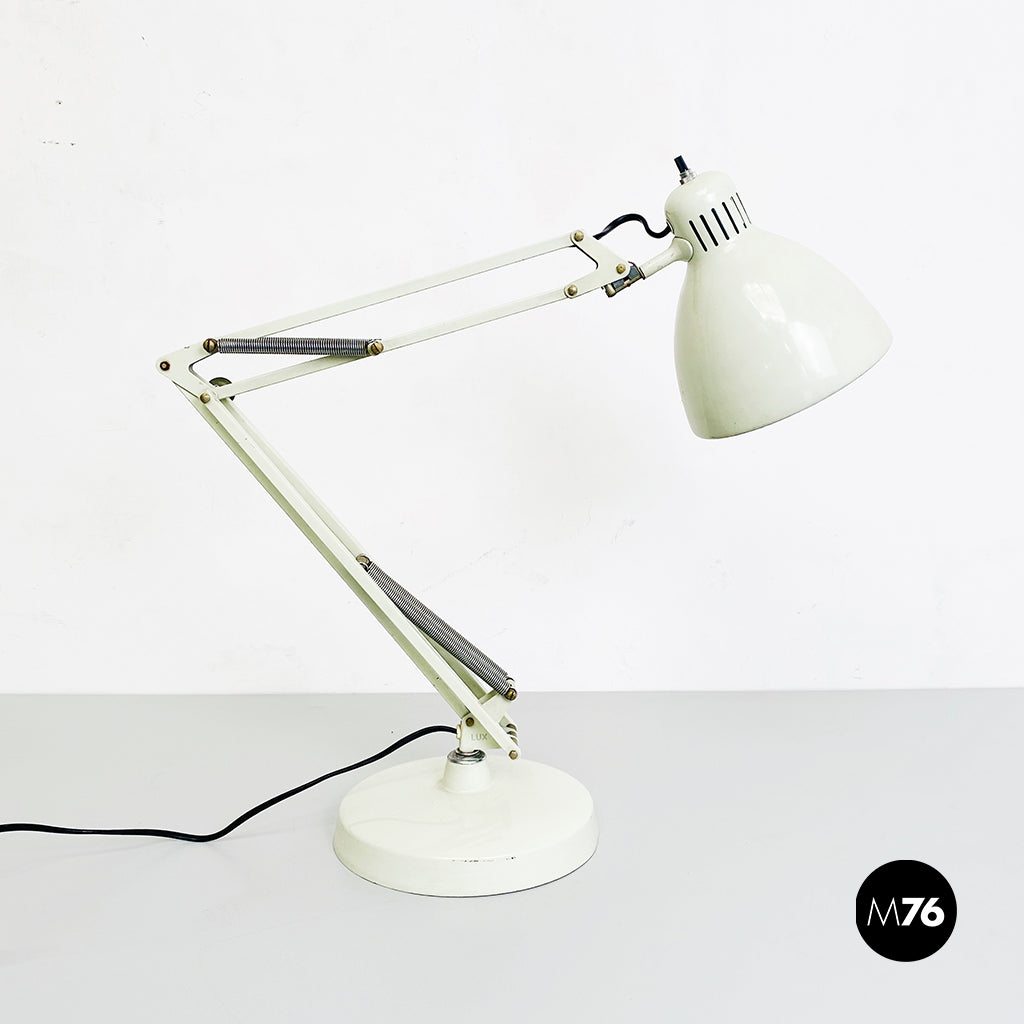 Norwegian white metal Naska Loris table lamp by Jac Jacobsen for