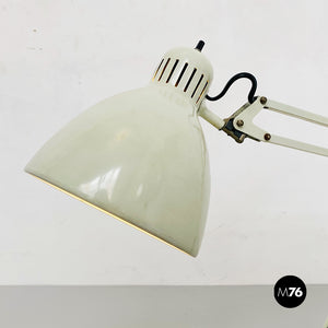 Norwegian white metal Naska Loris table lamp by Jac Jacobsen for Luxo, 1950s.