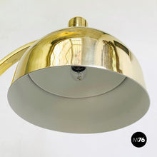 将图片加载到图库查看器，AM \ AS Series gold chrome table lamp by F. Albini and F. Helg for Sirrah, 1969

