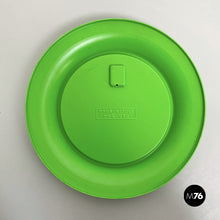 Load image into Gallery viewer, Round green plastic mirror, 1980s
