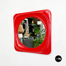 Load image into Gallery viewer, Red plastic mirror, 1980s
