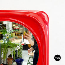 Charger l&#39;image dans la galerie, Red plastic mirror, 1980s
