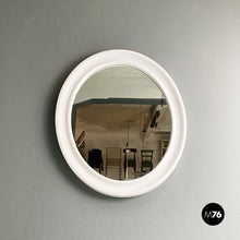 Load image into Gallery viewer, Oval white plastic mirror by Carrara &amp; Matta, 1980s

