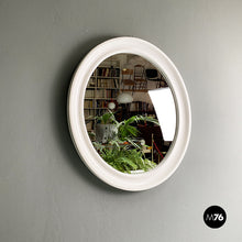 Load image into Gallery viewer, Oval white plastic mirror by Carrara &amp; Matta, 1980s
