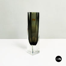 Load image into Gallery viewer, Gray Murano glass vase, 1970s
