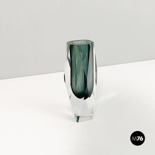 将图片加载到图库查看器，Gray Murano glass vase, 1970s
