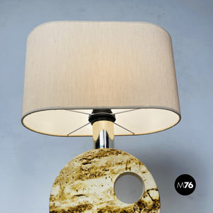 Travertine table lamp, 1970s