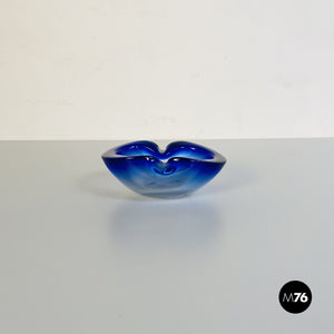 Blue Murano glass object holder, 1970s