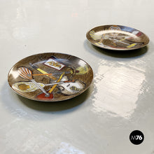 将图片加载到图库查看器，Porcelain plates from the Musical Instruments series by Piero Fornasetti, 1950s
