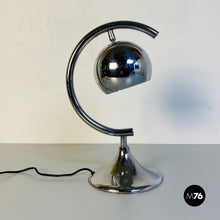 Load image into Gallery viewer, Chrome table lamp, 1970s

