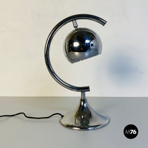Chrome table lamp, 1970s
