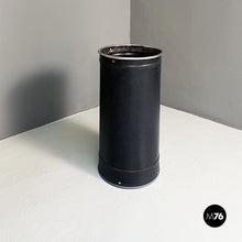 Load image into Gallery viewer, Industrial black plastic and metal bin by Victor, 1960s
