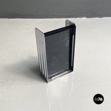 Load image into Gallery viewer, Chromed steel and glass photo frame, 1990s
