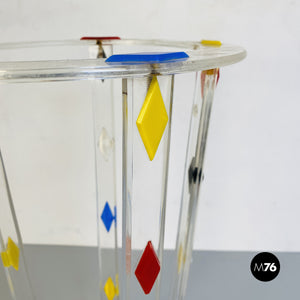 Plexiglass umbrella stand, 1980s