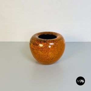 Orange ceramic vase, 1960s