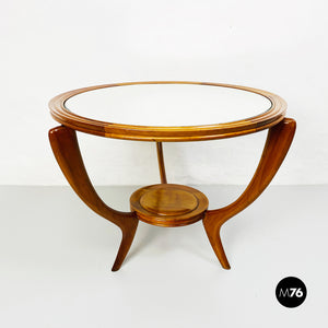 Wood table with mirror, 1950s