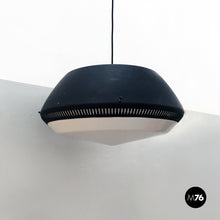 Load image into Gallery viewer, Black enamelled metal chandelier by Gio Ponti for Greco, 1950s

