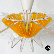 Load image into Gallery viewer, French plexiglass chandelier, 1980s
