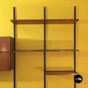 Wall bookcase E22 by Osvaldo Borsani for Tecno, 1960s