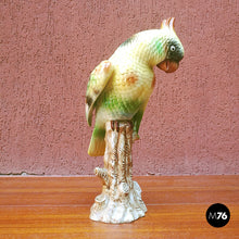 Load image into Gallery viewer, Polychrome ceramic parrot, 1960s
