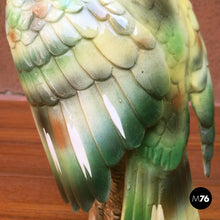 Carica l&#39;immagine nel visualizzatore di Gallery, Polychrome ceramic parrot, 1960s
