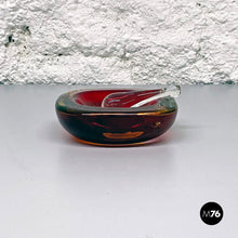 Load image into Gallery viewer, Red murano glass ashtray, 1970s
