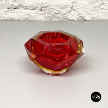 Load image into Gallery viewer, Red Murano glass ashtray, 1970s
