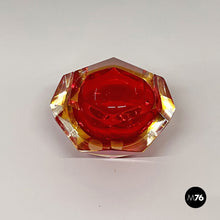 Load image into Gallery viewer, Red Murano glass ashtray, 1970s
