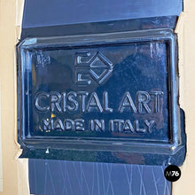 画像をギャラリービューアに読み込む, Mirror with brass frame and decorations by Crystal Art 1950s

