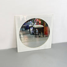 Load image into Gallery viewer, Round shape mirror with square plastic frame, 1980s
