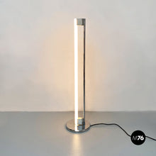 Load image into Gallery viewer, Steel and neon Tube Light floor lamp by Eileen Gray for Alivar, 1970s
