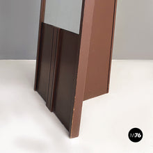 Load image into Gallery viewer, Floor mirror with matt brown painted wooden structure, 1980s

