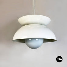 Load image into Gallery viewer, White metal Cetra chandelier by Vico Magistretti for Artemide, 1969
