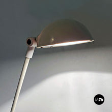 Load image into Gallery viewer, White metal and plastic floor lamp, 1980s
