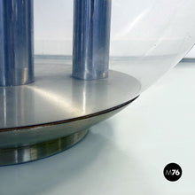 Carica l&#39;immagine nel visualizzatore di Gallery, Aluminium and trasparent plastic sphere table or floor lamp, 1970s

