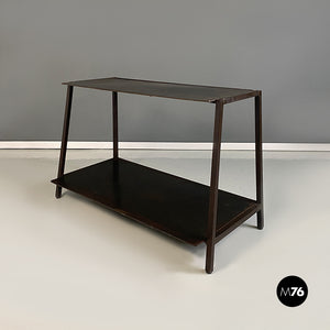 Italian modern metal table or consolle with two tops, 1990s