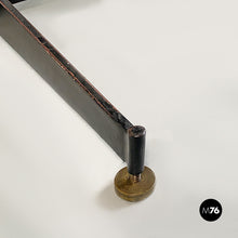 Load image into Gallery viewer, Marble, metal and brass details dining table, 1950s
