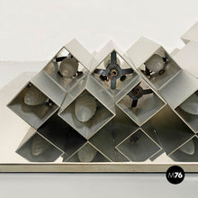 Carica l&#39;immagine nel visualizzatore di Gallery, Chromed steel decorative wall lamp, 1970s
